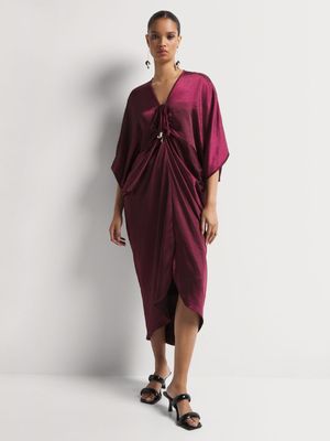 Luella Satin Kaftan Dress