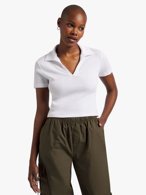 Y&G Ribbed Johnny Collar Top