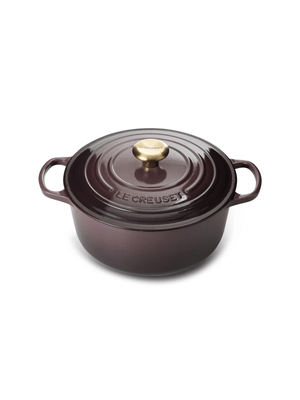 le creuset fig round cocotte 26cm