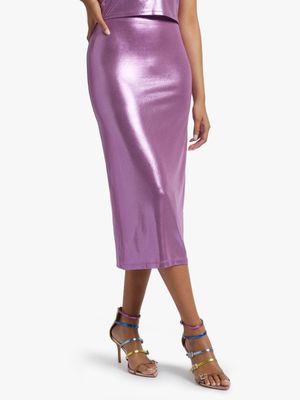 Y&G Slinky Shimmer Bodycon Skirt