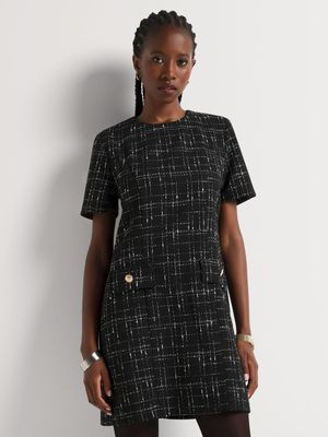 Boucle Shift Dress