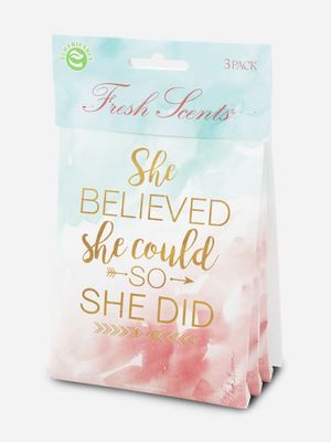 scented sachet 3pack she believed