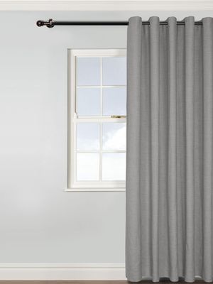 Curtain Eyelet Block Out Melange Grey