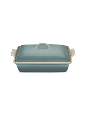 Le Creuset Dish Rectangular With Lid Sea Salt