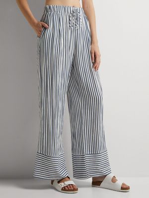 Wide Leg Broad Hem Washer Pants