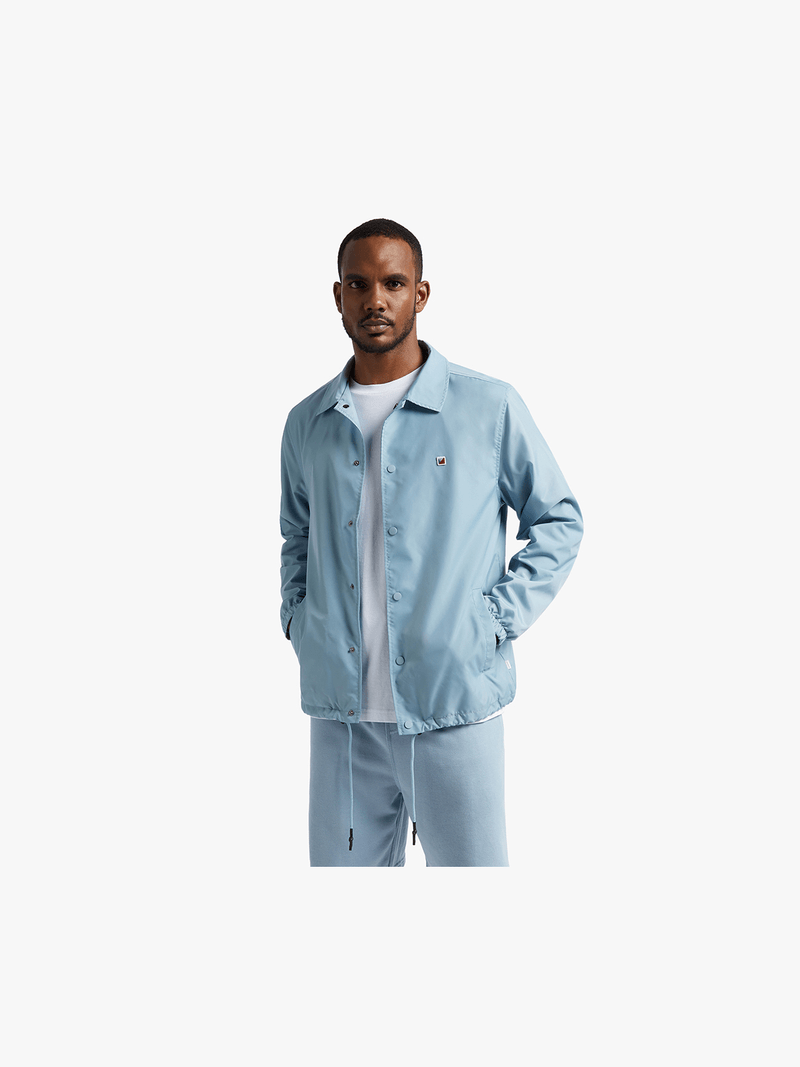 MKM Light Blue Coach Nylon Jacket - Bash.com MKM Light Blue Coach Nylon Jacket - Bash.com