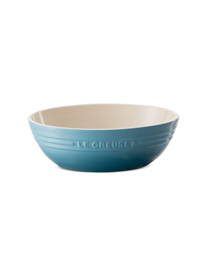 le creuset pasta/salad bowl caribbean blue