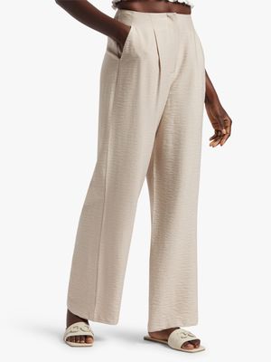 Wide Leg Darted High Waist Pants