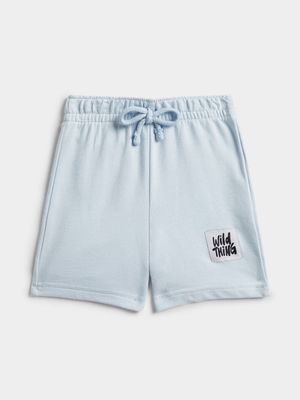 Jet Toddler Boys Light Blue Fleece Shorts