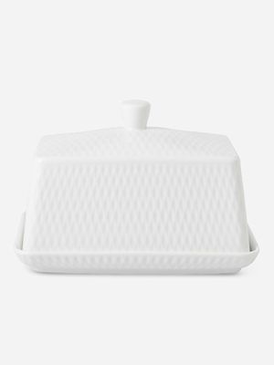 maxwell williams white basics diamonds butter dish