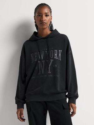 Y&G Faded Oversized Collegiate Hoodie