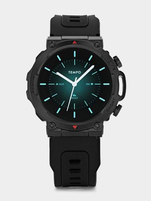 Tempo Pulse 10.0 Black Plated Black Silicone Smart Watch