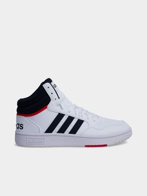 Men's adidas Hoops Mid White/Navy Sneaker