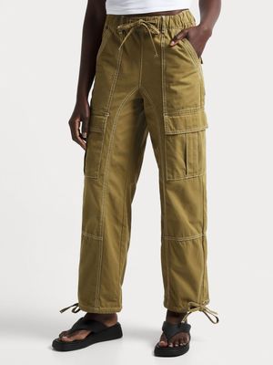 News Denim Pull On Cargo Pants