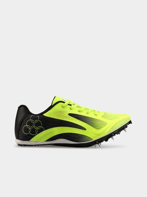 Youth Olympic Vapor Yellow/Black Sprint Spikes