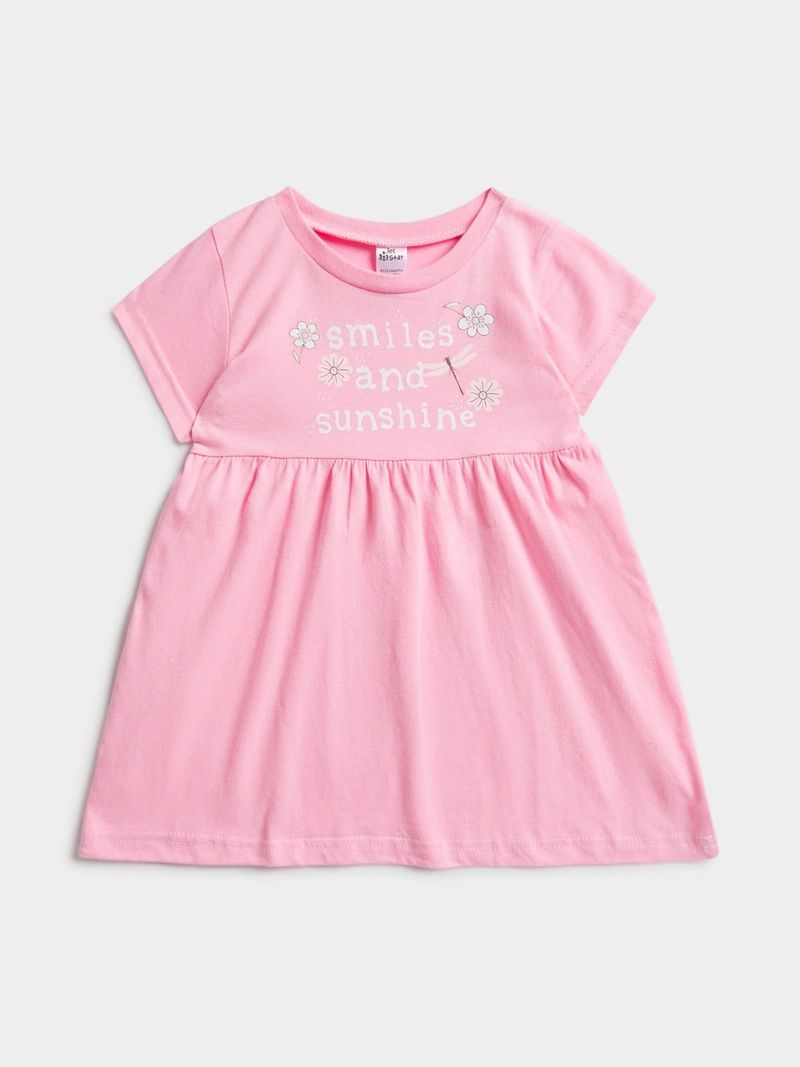 Jet Infant Girls Candy Pink Smiles Dress Bash