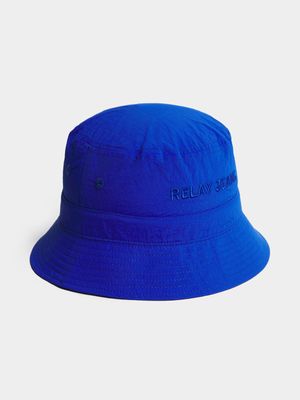 Men's Relay Jeans Crinkle Bucket Cobalt Hat