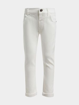 Jet Younger Boys White Skinny Jeans