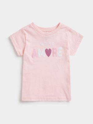 Jet Toddler Girls Pink More Amore T-Shirt