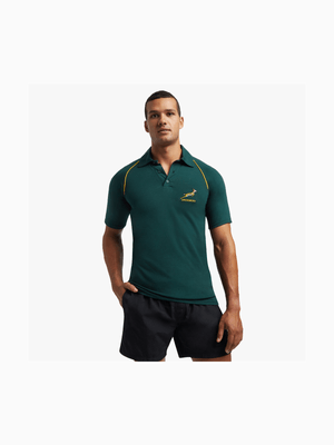 Men's Springboks Green Polo Top