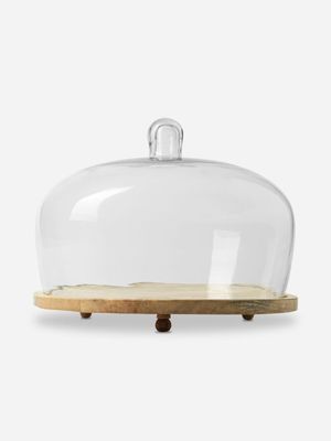 Malda Domed Wood Cake Stand