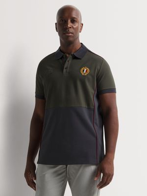 Fabiani Men's Colourblock Fatigue Polo Golfer