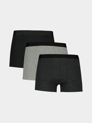 RJ 3 Pack Boxer Grey Melange