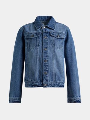 Older Boy's Mid Blue Denim Jacket