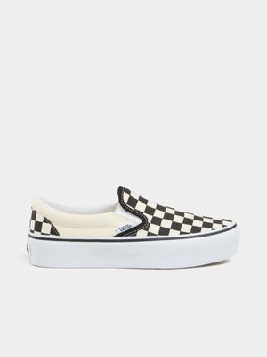 Vans Women's Slip On Platform Black/White Sneaker