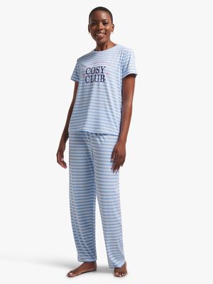 Jet Women's Peri Blue Pyjama Set