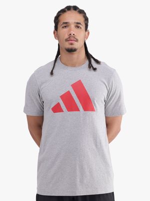 Mens adidas Power 3 Grey Tee