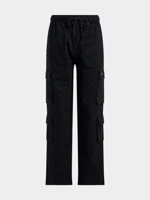 Jet Older Boys Black Joggers