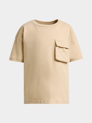 Jet Younger Boys Stone Pocket T-Shirt