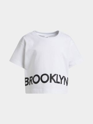 Jet Younger Girls White Brooklyn T-Shirt