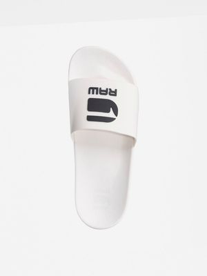 G-Star Men's Cart III Tonal White Slides