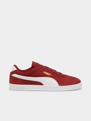 Mens Puma Club II Intense Red/White Sneakers