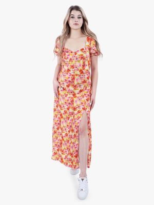 Women's Guess Adelaide Long Floral Dress