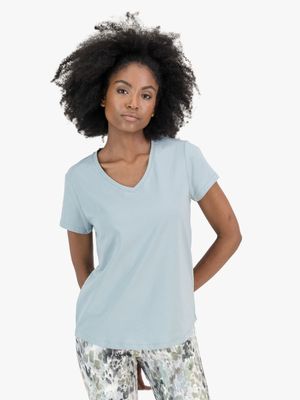 Women's PHEME Powder Fitted V-Neck T-shirt