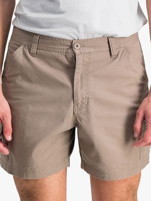 Men's Plus Jeep Beige Fixed Waistband Bark Mountain Shorts