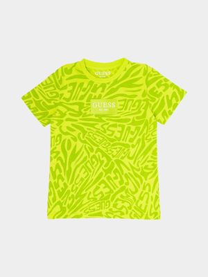 Older Boy's Guess Yellow T-Shirt