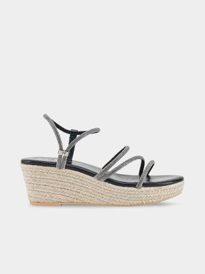 Women's Holster Black Viva Espadrille Sandals