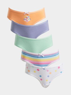 Girl's Pastel 5-Pack Panties