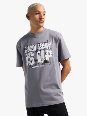 Redbat Men's Grey Relaxed T-Shirt