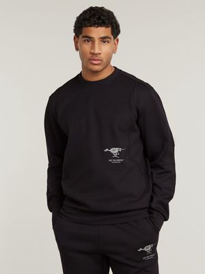 G-Star Men's Constructed Motion Tech Black Sweatshirt