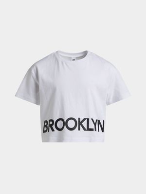 Jet Younger Girls White Brooklyn T-Shirt