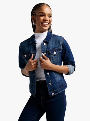 Jet Women's Dark Wash Denim Jacket