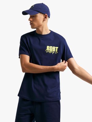 Redbat Men's Navy Graphic T-Shirt