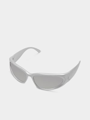 Men's Markham Racer Matt Silver Sunglasses