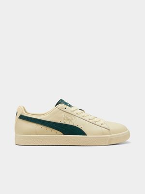 Puma Men’s Player’s Lane Clyde Cream/Green Sneaker