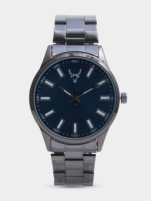 Men's Blue Gunmetal Watch